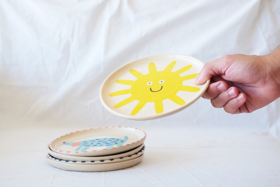 Plato redondo pequeño